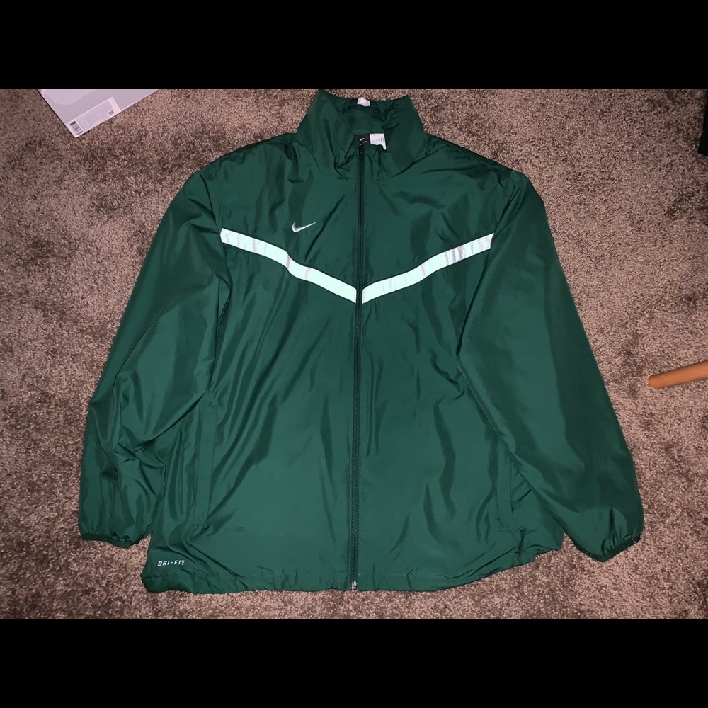 Vintage Green Nike Windbreaker